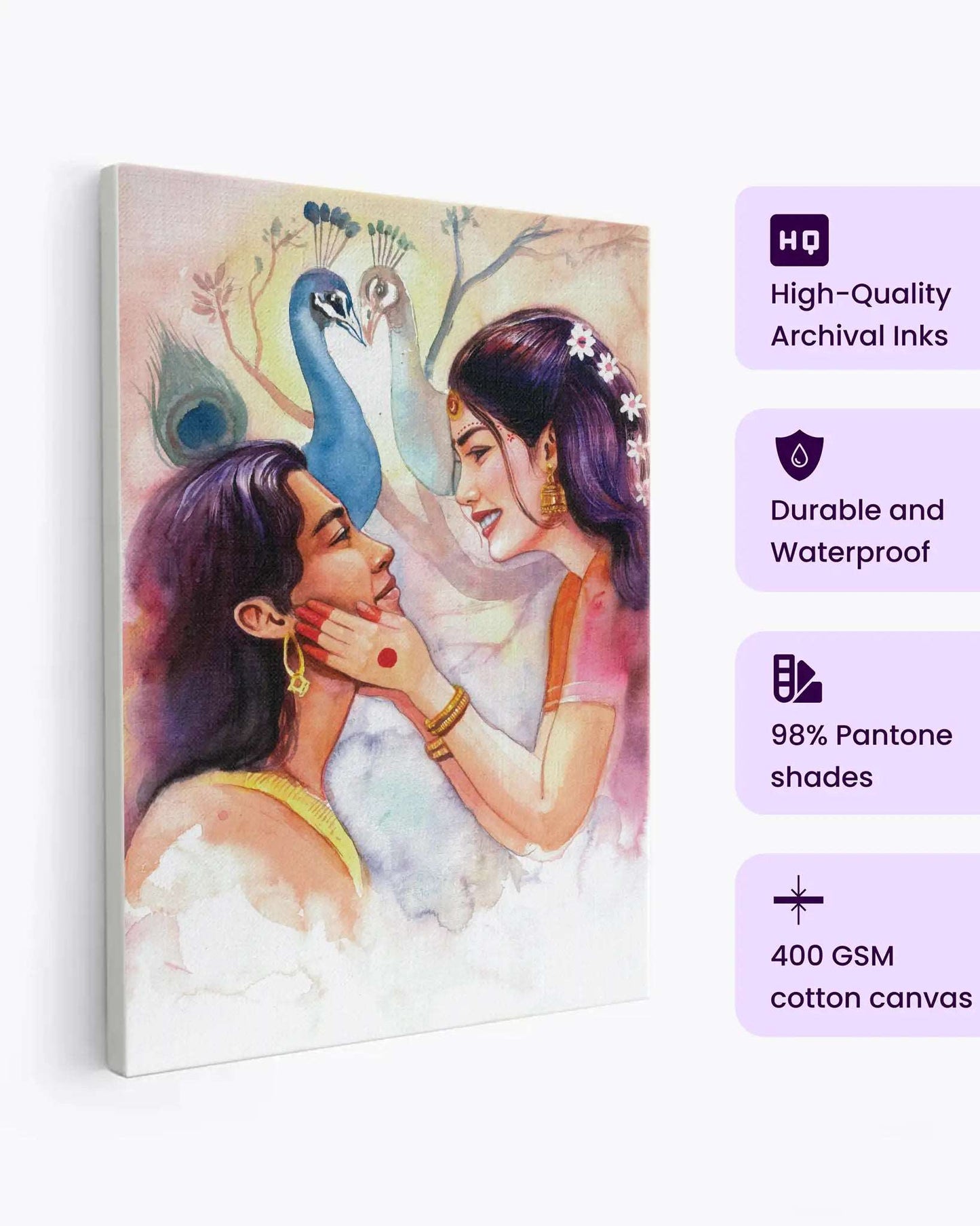 Radha Krishna canvas art