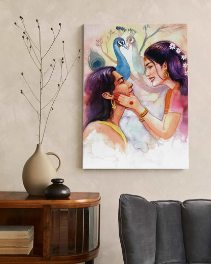 Radha Krishna canvas art