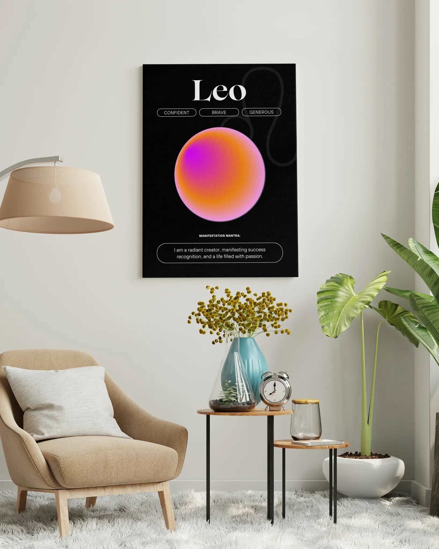 Leo Zodiac Art