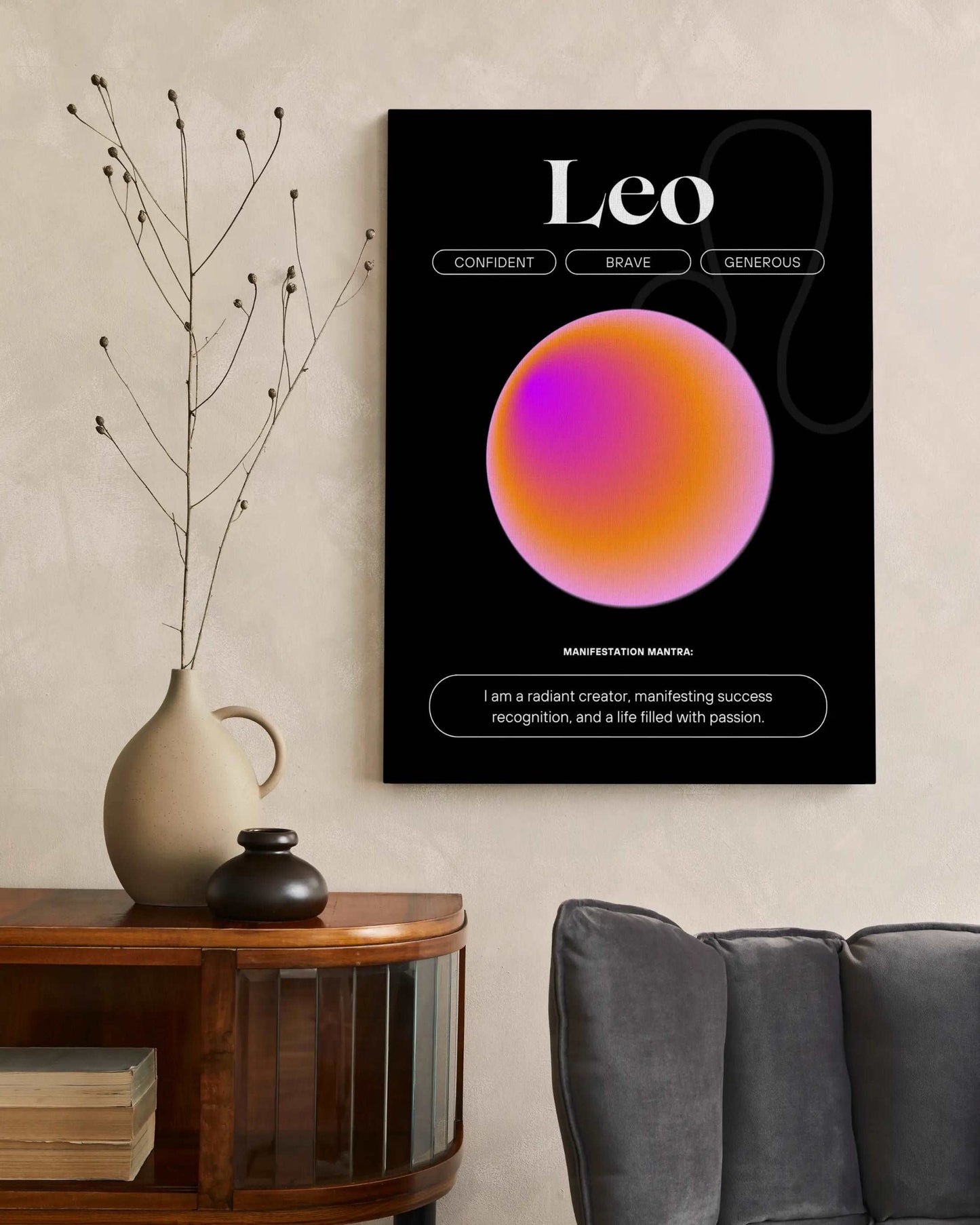 Leo Zodiac Art